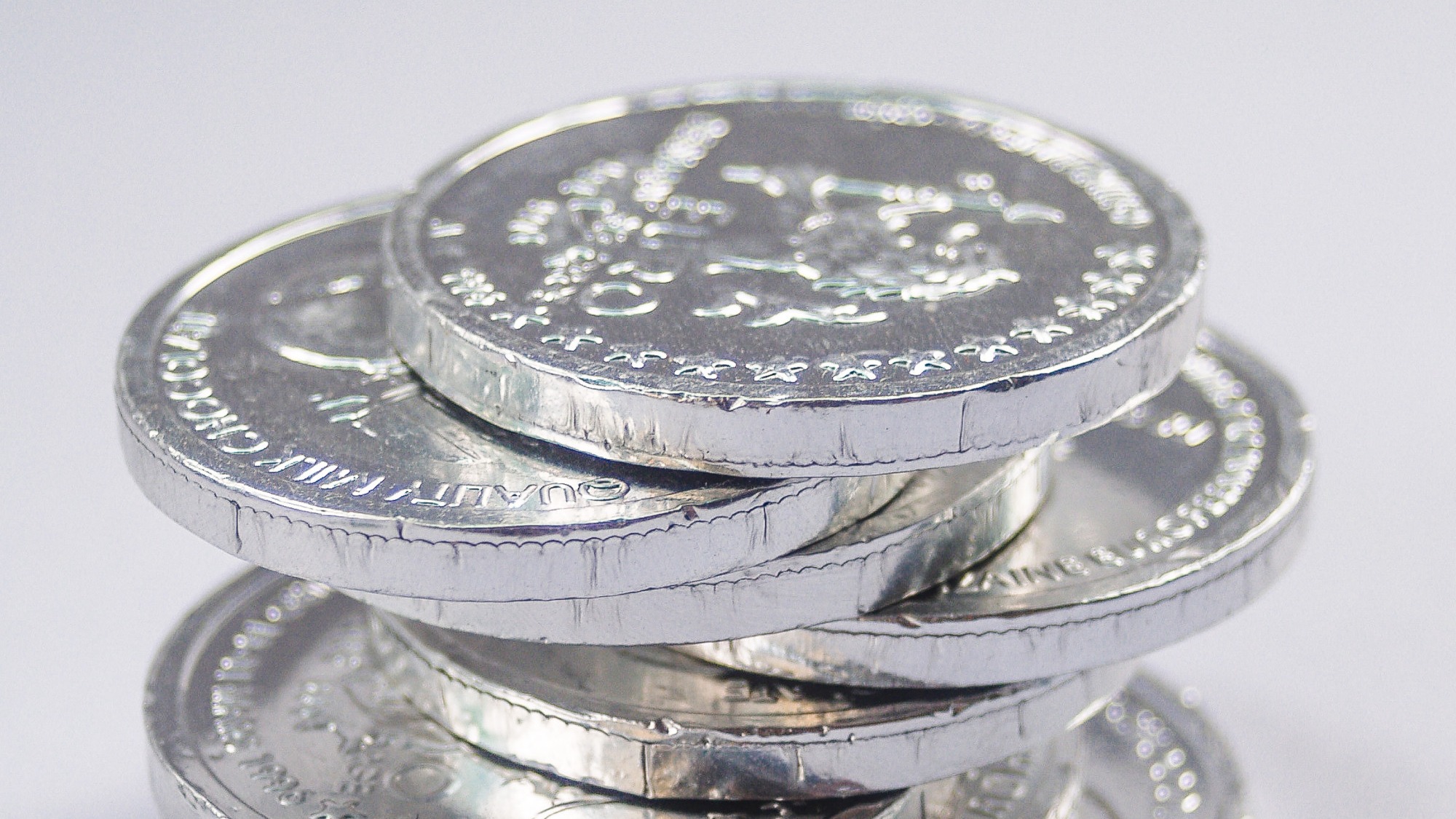 Cion money on background