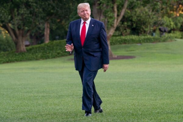 President Trump Returns from South Korea (48170582097)