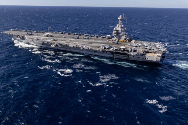 The worlds largest aircraft carrier USS Gerald R Ford CVN 78