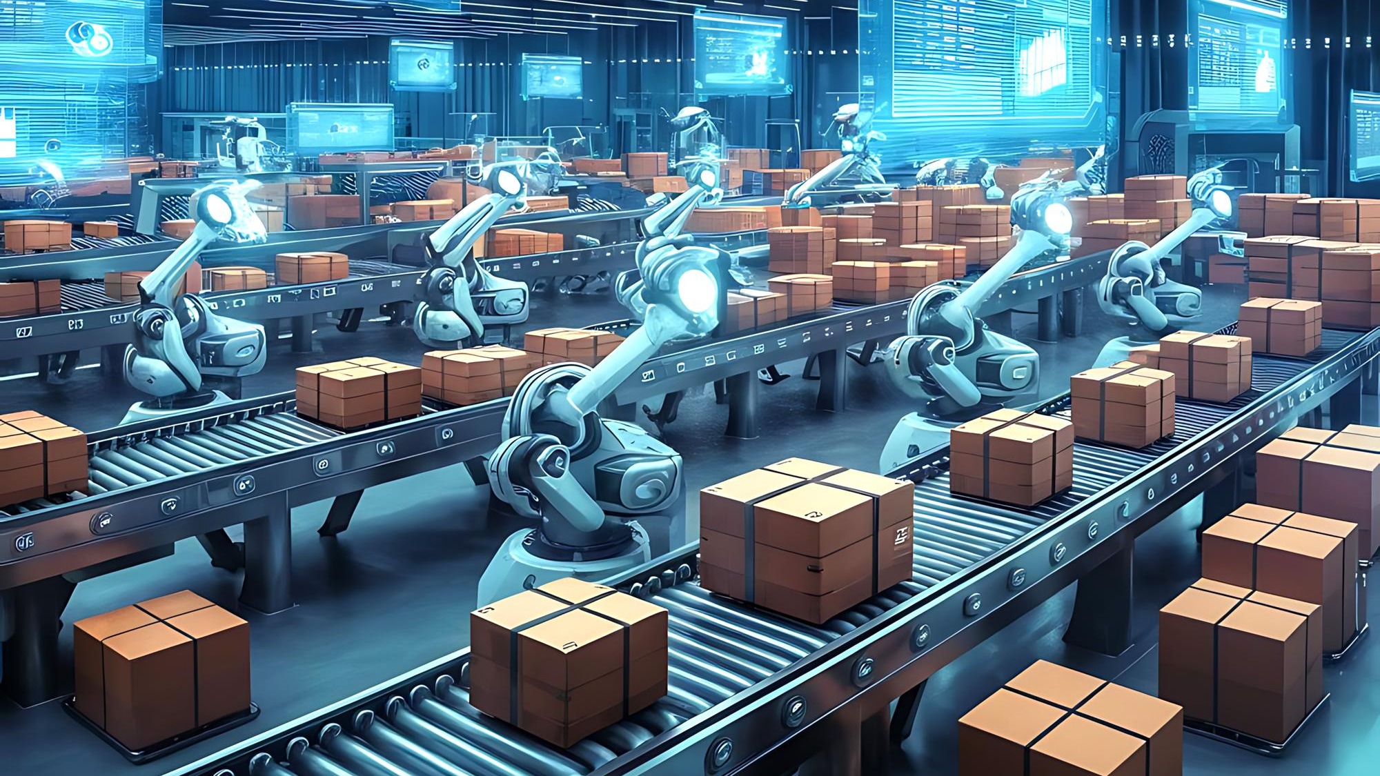 Automated Logistics Advanced AI Transforming Smart Warehouse Distribution Systems