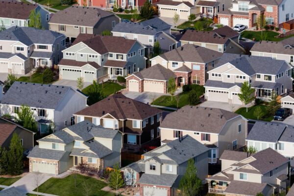 Typical american suburban development.
