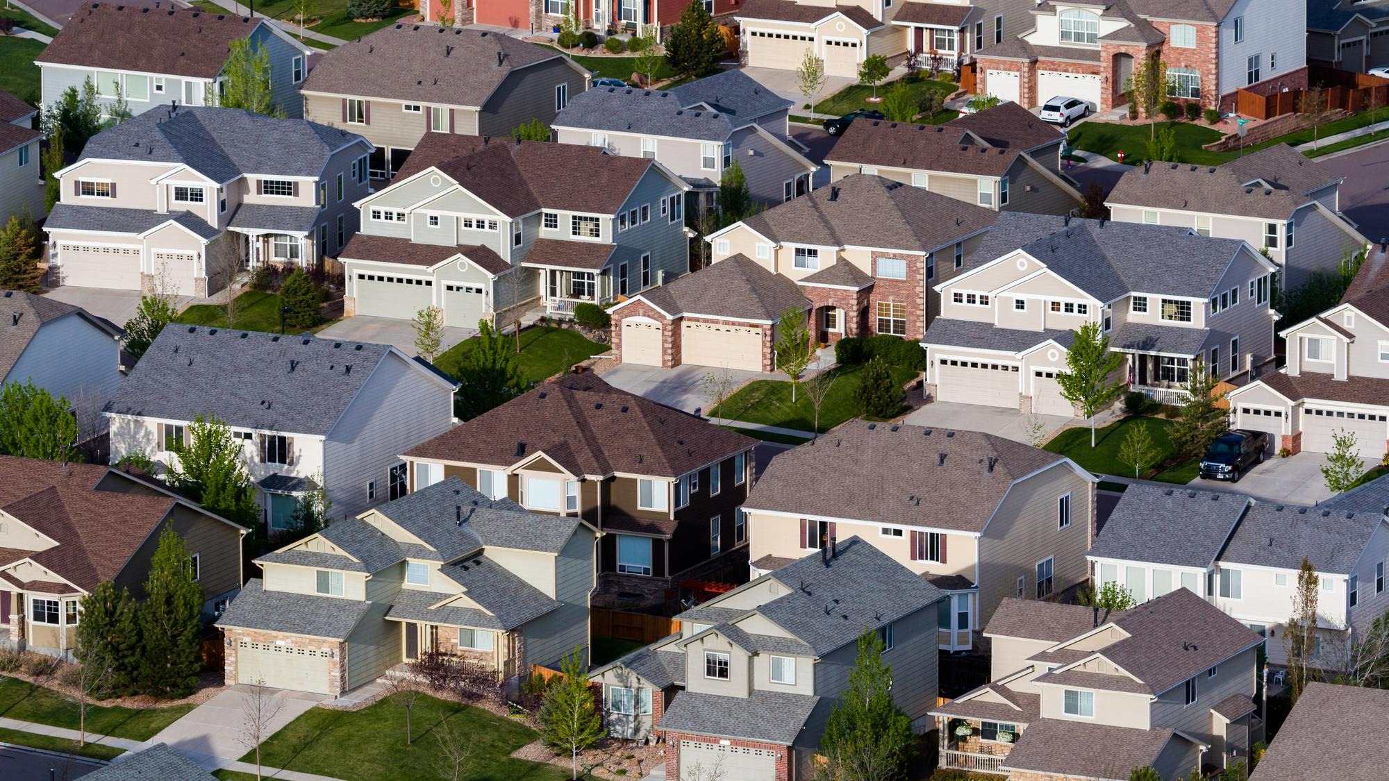 Typical american suburban development.