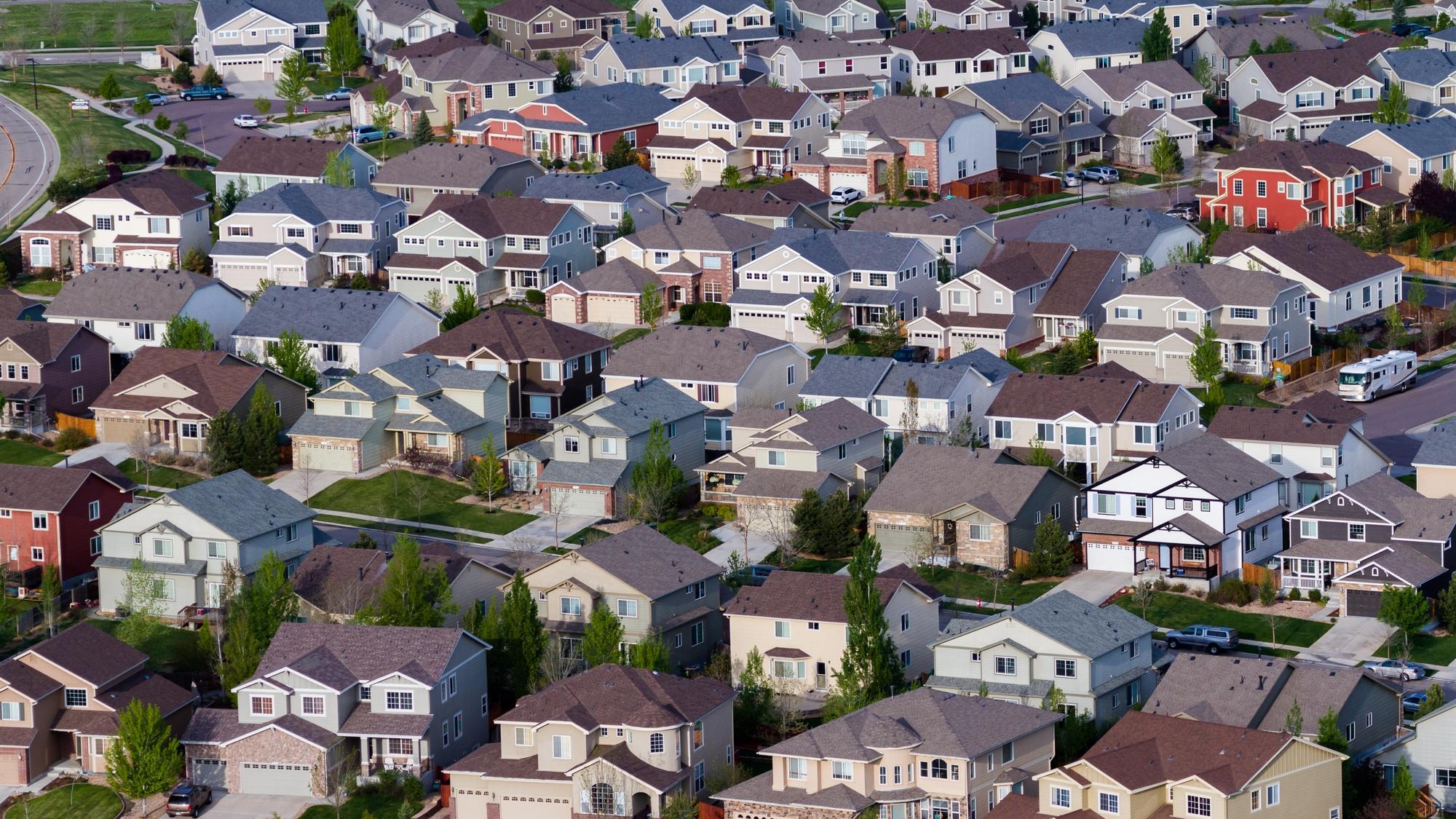 Typical american suburban development.
