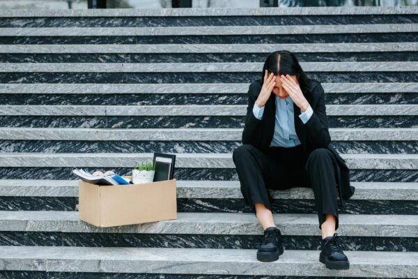 Loss of Work Leaving Woman Feeling Displeased