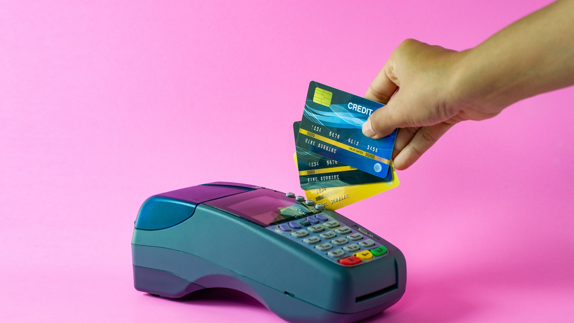 Hand and credit card photos for online businesses. Legal liability