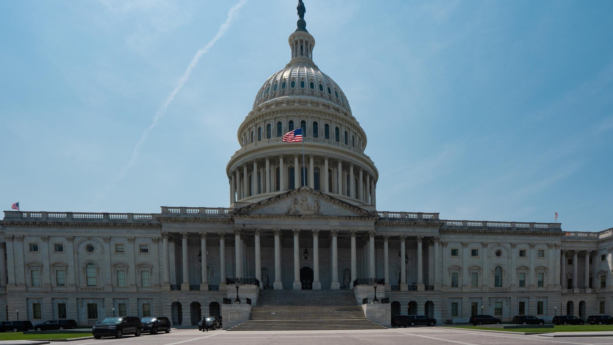 USA Capitol Washington DC skyline featuring the Capitol Senate and House USA building USA government seat in District of Columbia The Capitol building Capital of democracy