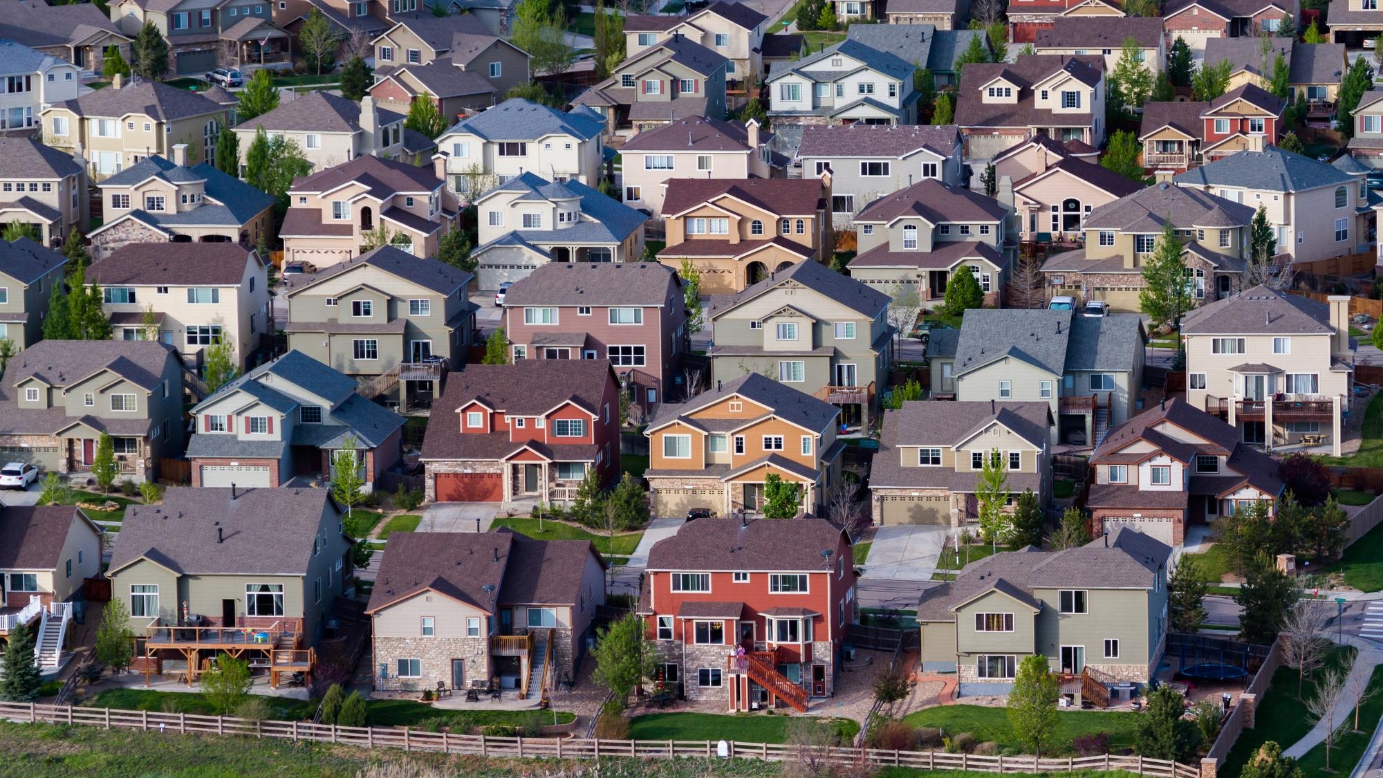 Typical american suburban development.