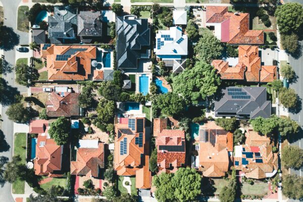 aerial photography of city