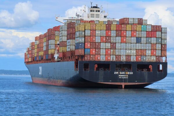 a large cargo ship