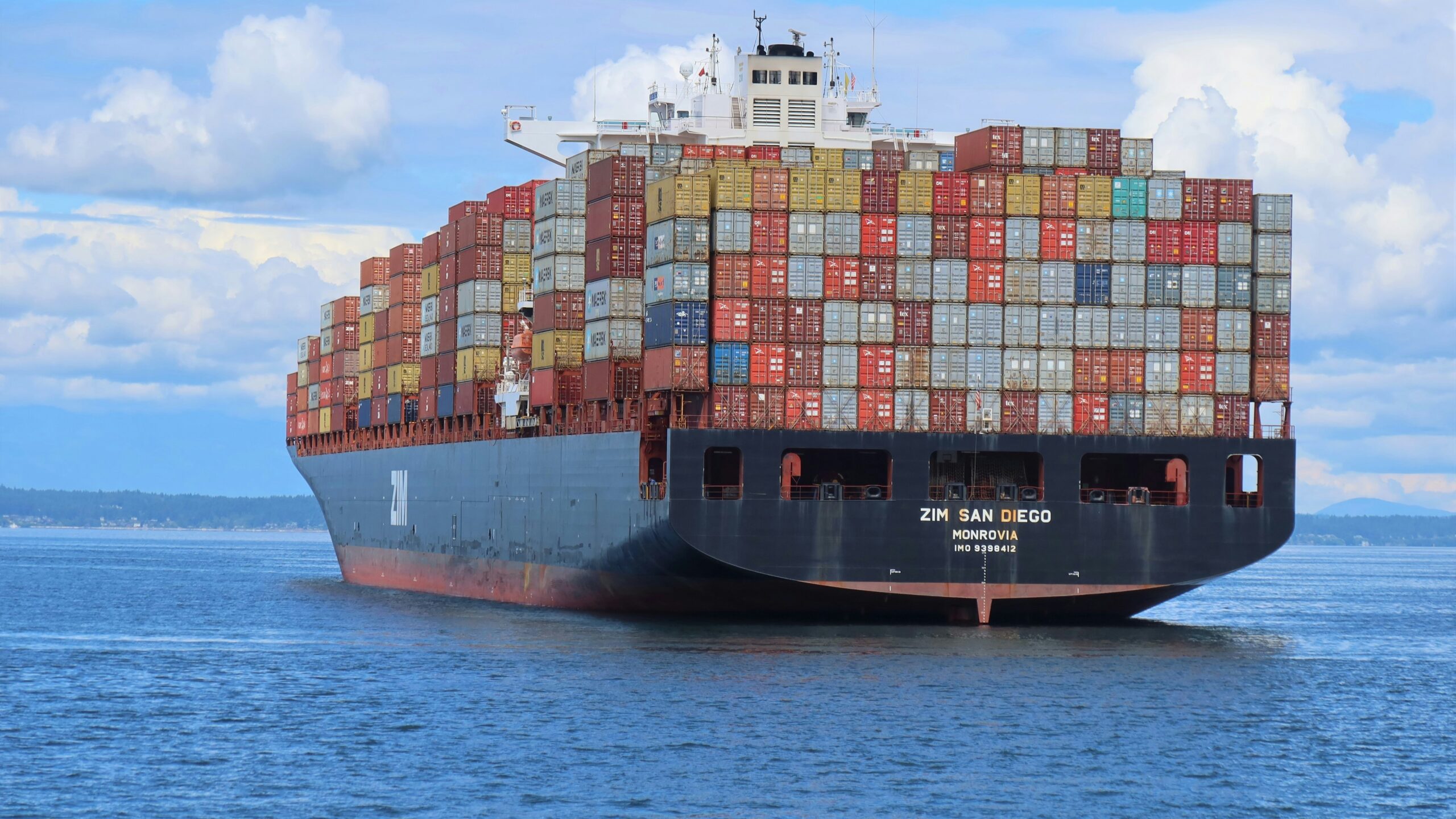 a large cargo ship