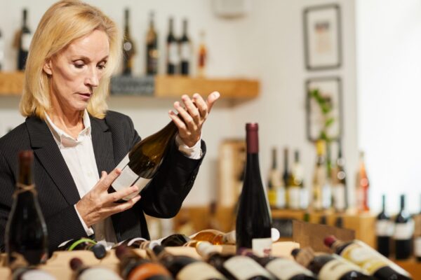 Female Sommelier Choosing Wine