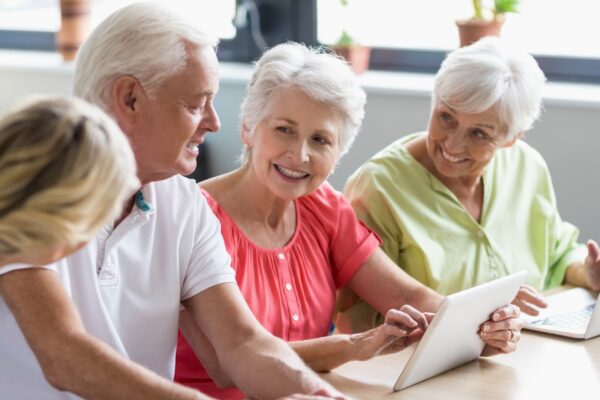 Seniors using technology