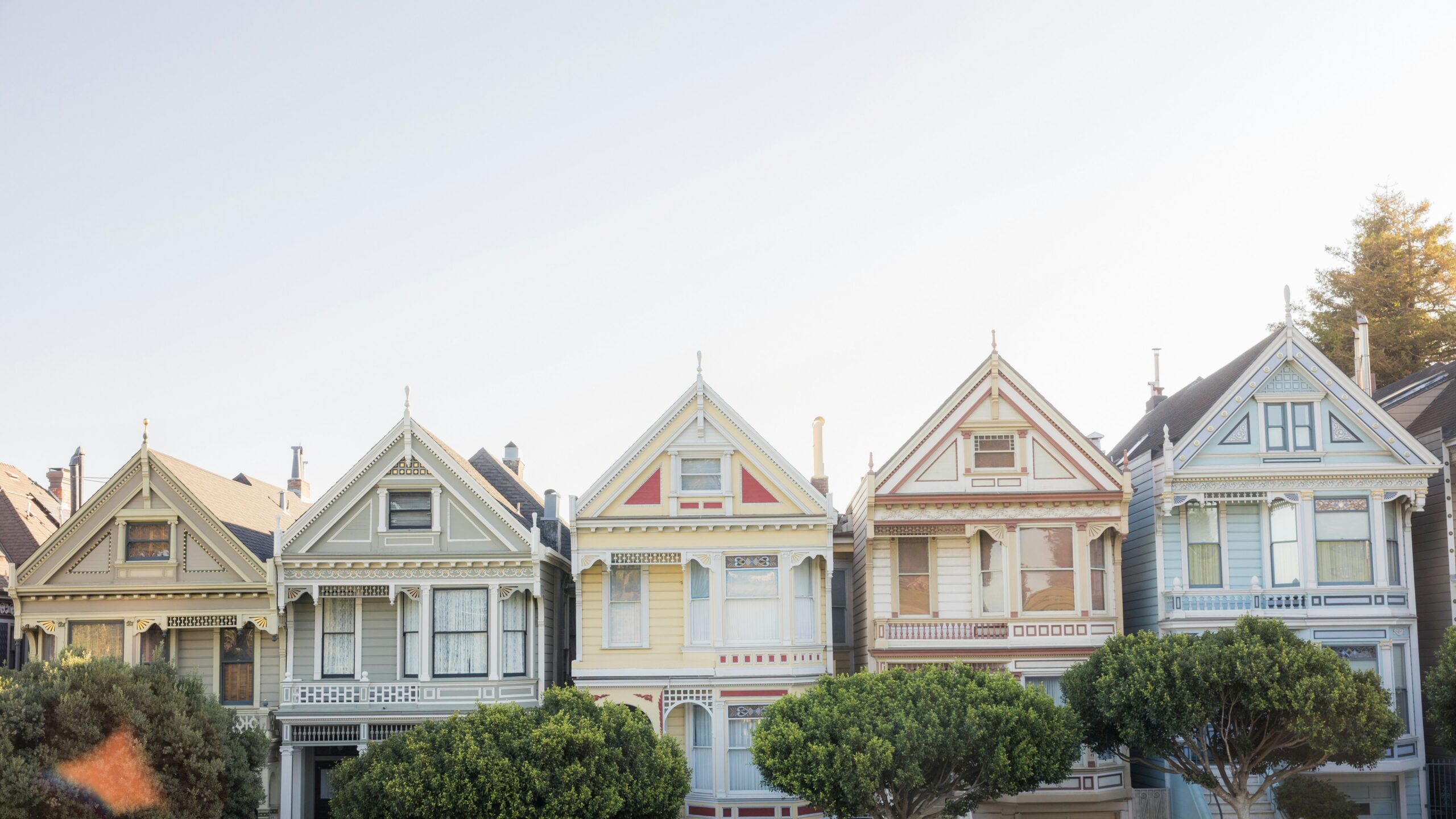 assorted-colored houses