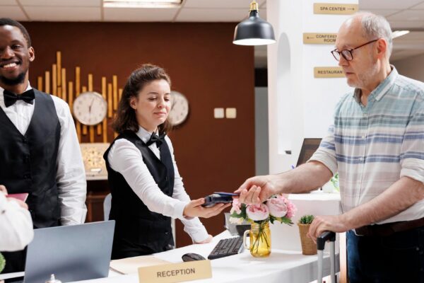 Hotel checkin with credit card payment