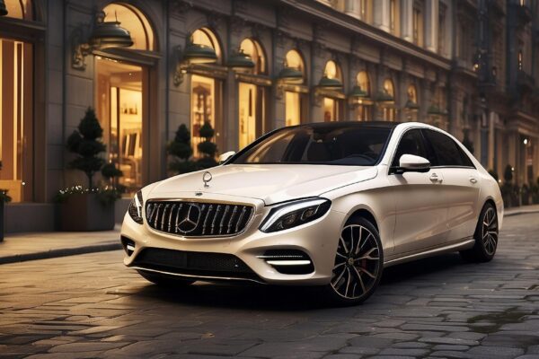 Luxuries Car in City Wallpaper