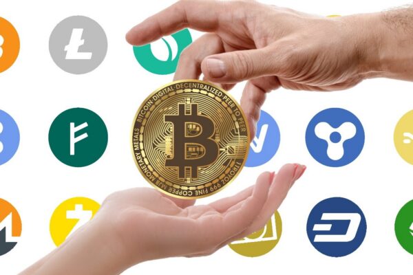 Cryptocurrency logos