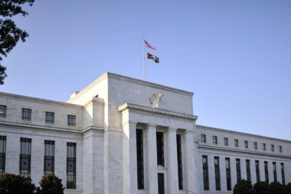 Building of FED Federal Reserve Bank in Washington Concept of economy finance interest rate money