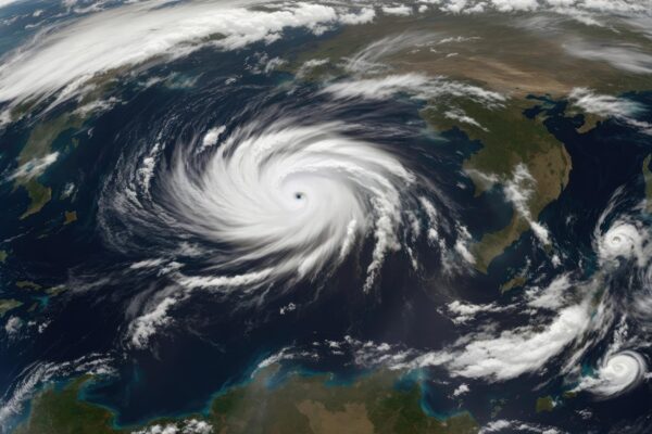 Cosmic Tempest Hurricane Majesty from Space's Eye