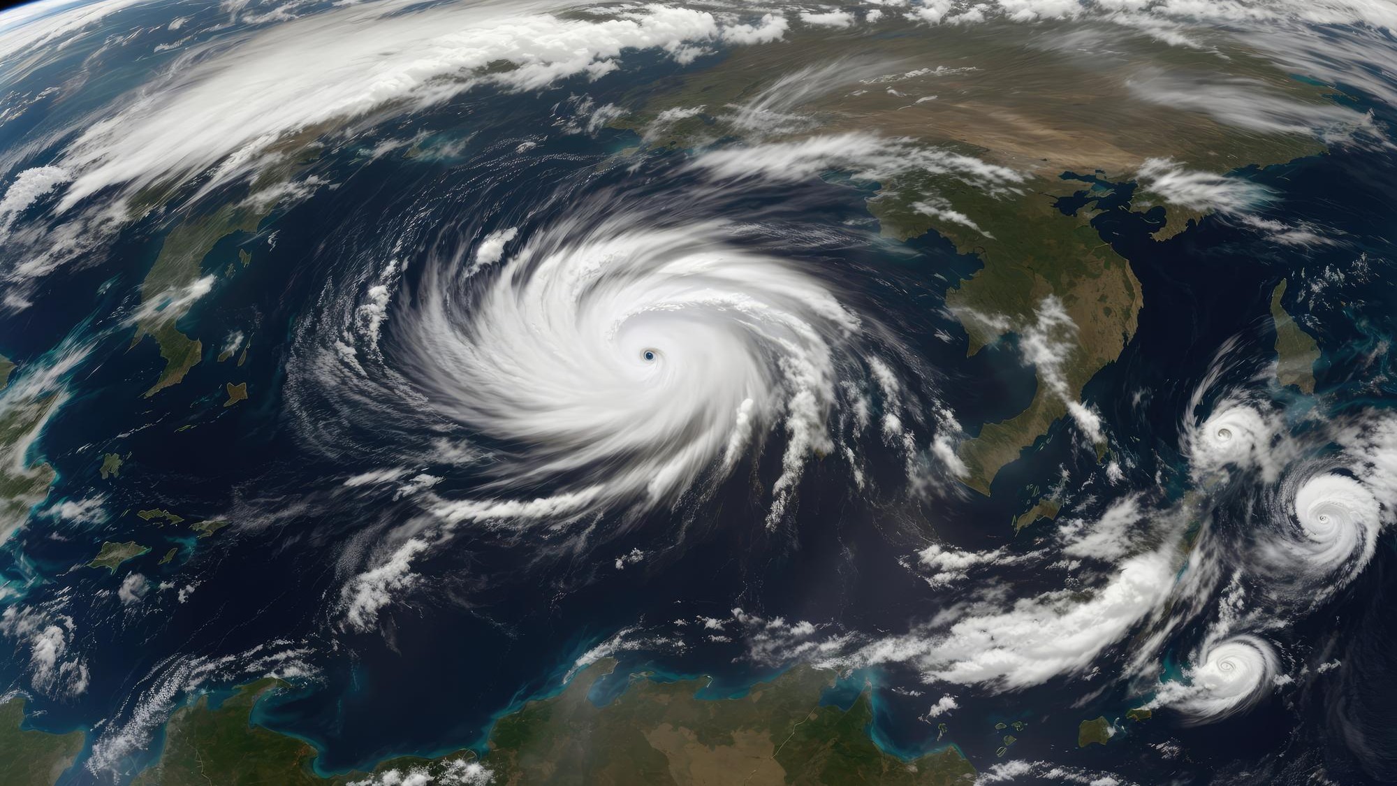 Cosmic Tempest Hurricane Majesty from Space's Eye