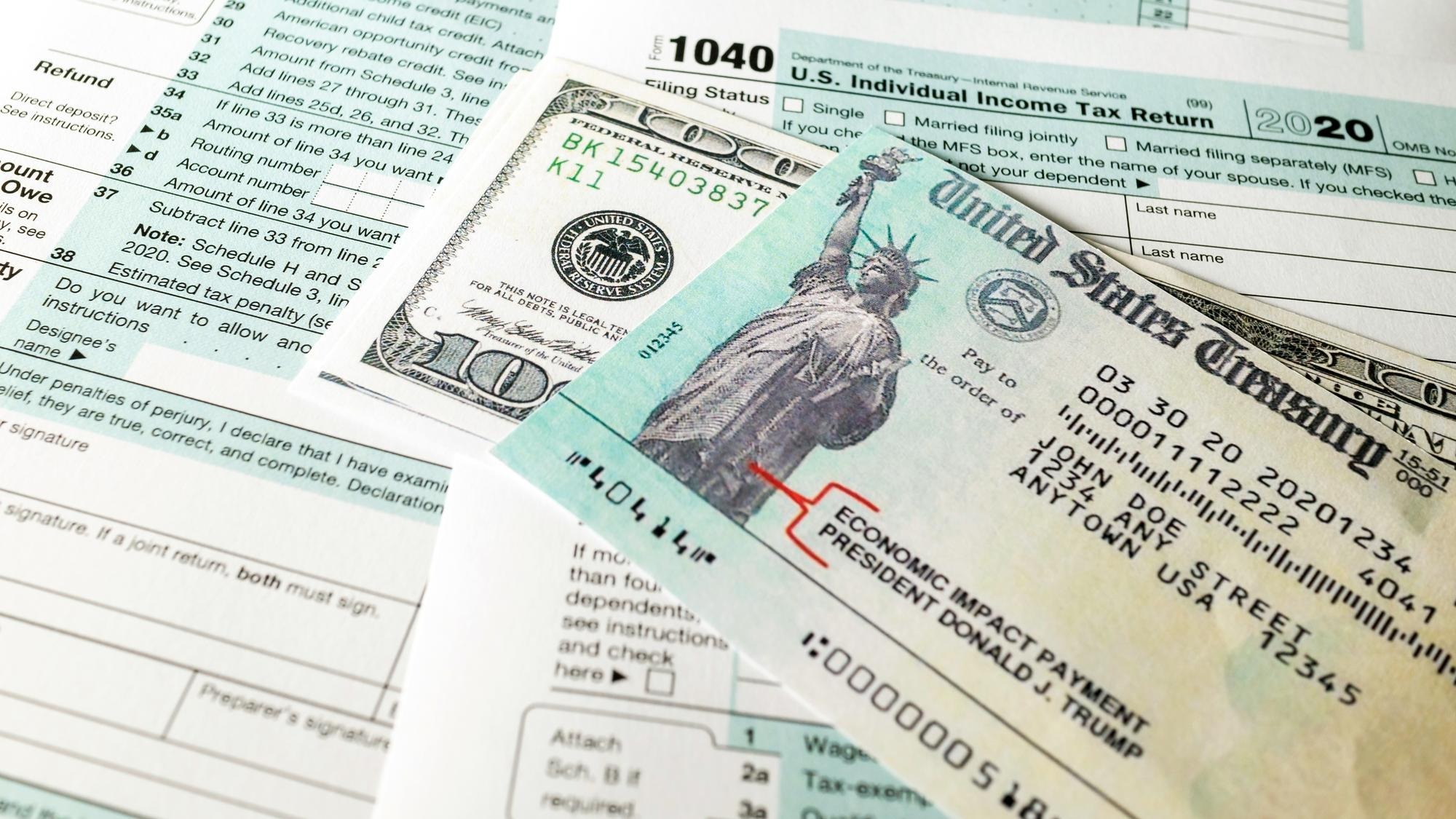 Stimulus check and 1040 Form