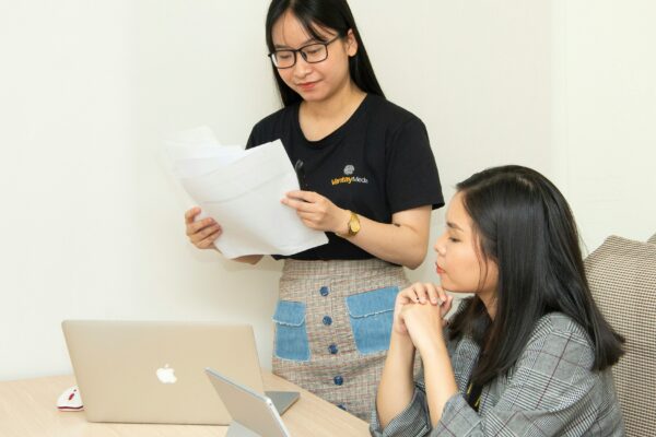 women using laptops