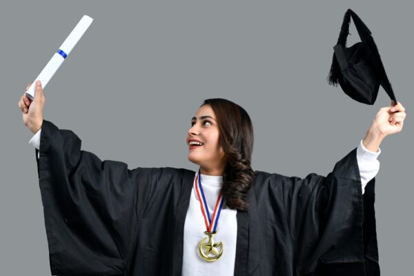 a person holding a diploma