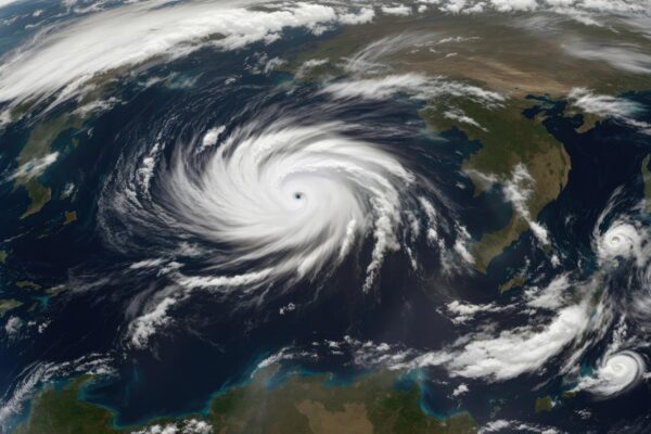 Cosmic Tempest Hurricane Majesty from Space's Eye