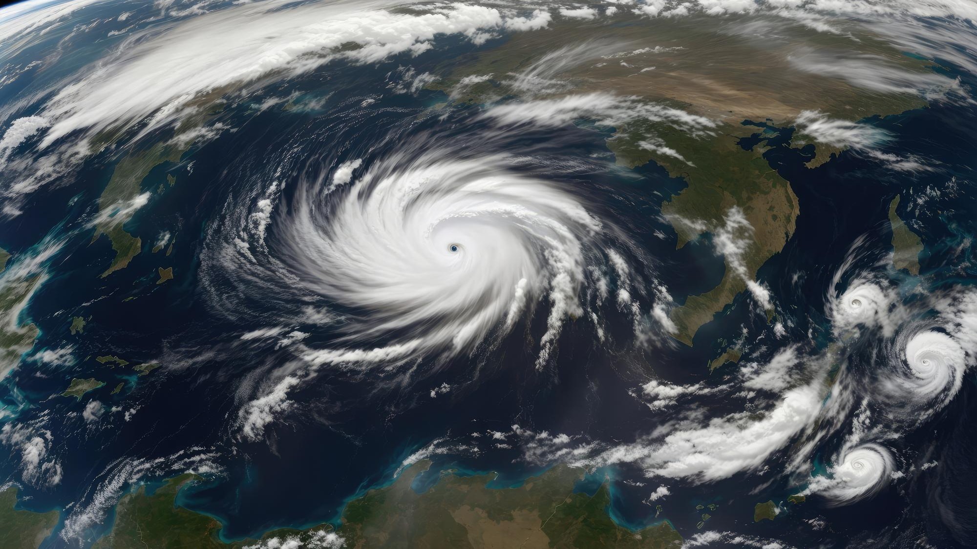Cosmic Tempest Hurricane Majesty from Space's Eye