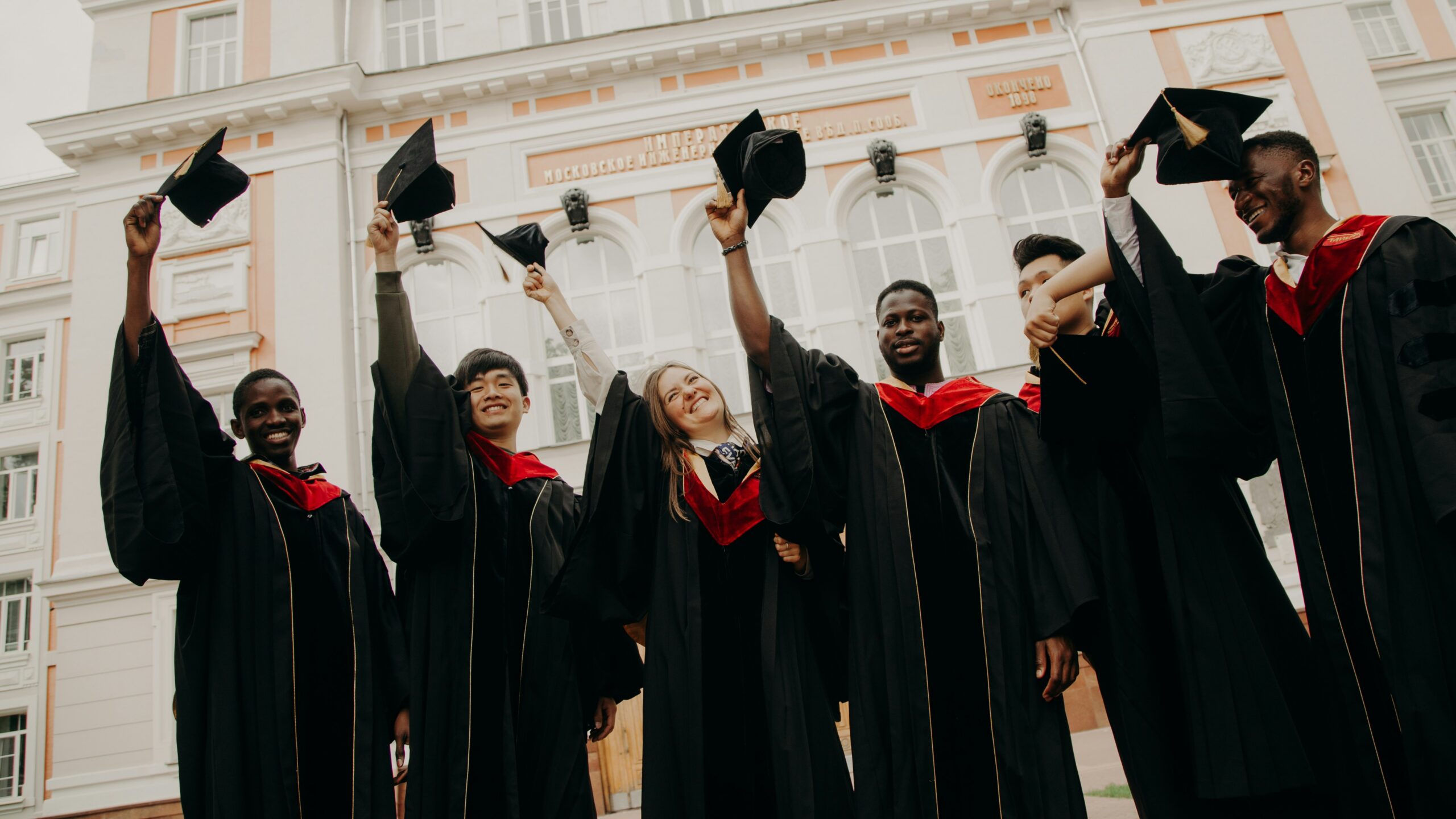 group of people wearing black academic dress