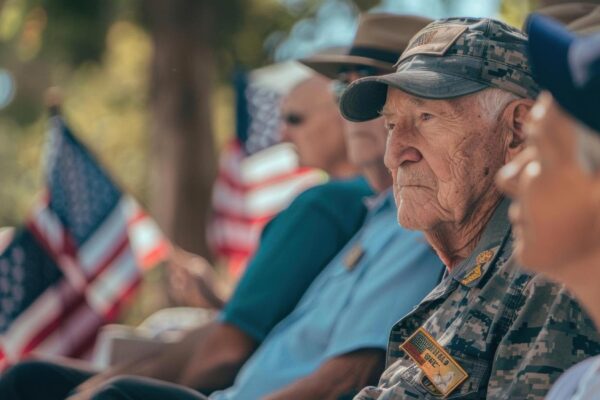 Veteran at a Patriotic Event