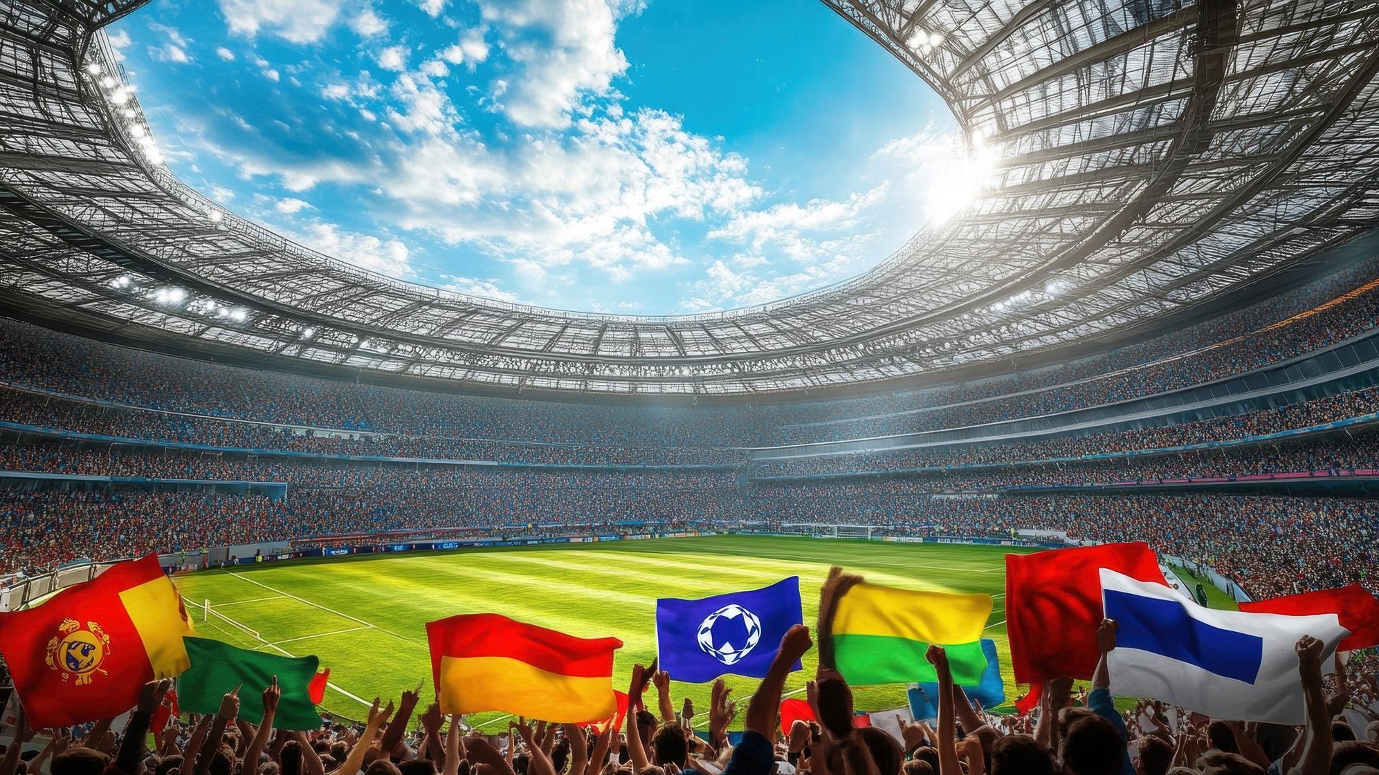 Stadium Crowd Cheering Football Game