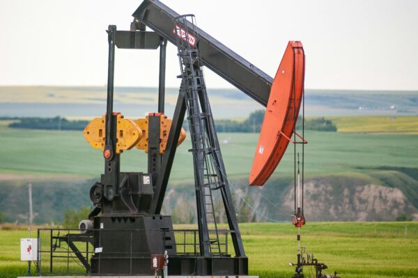black and orange metal machine on green grass field during daytime