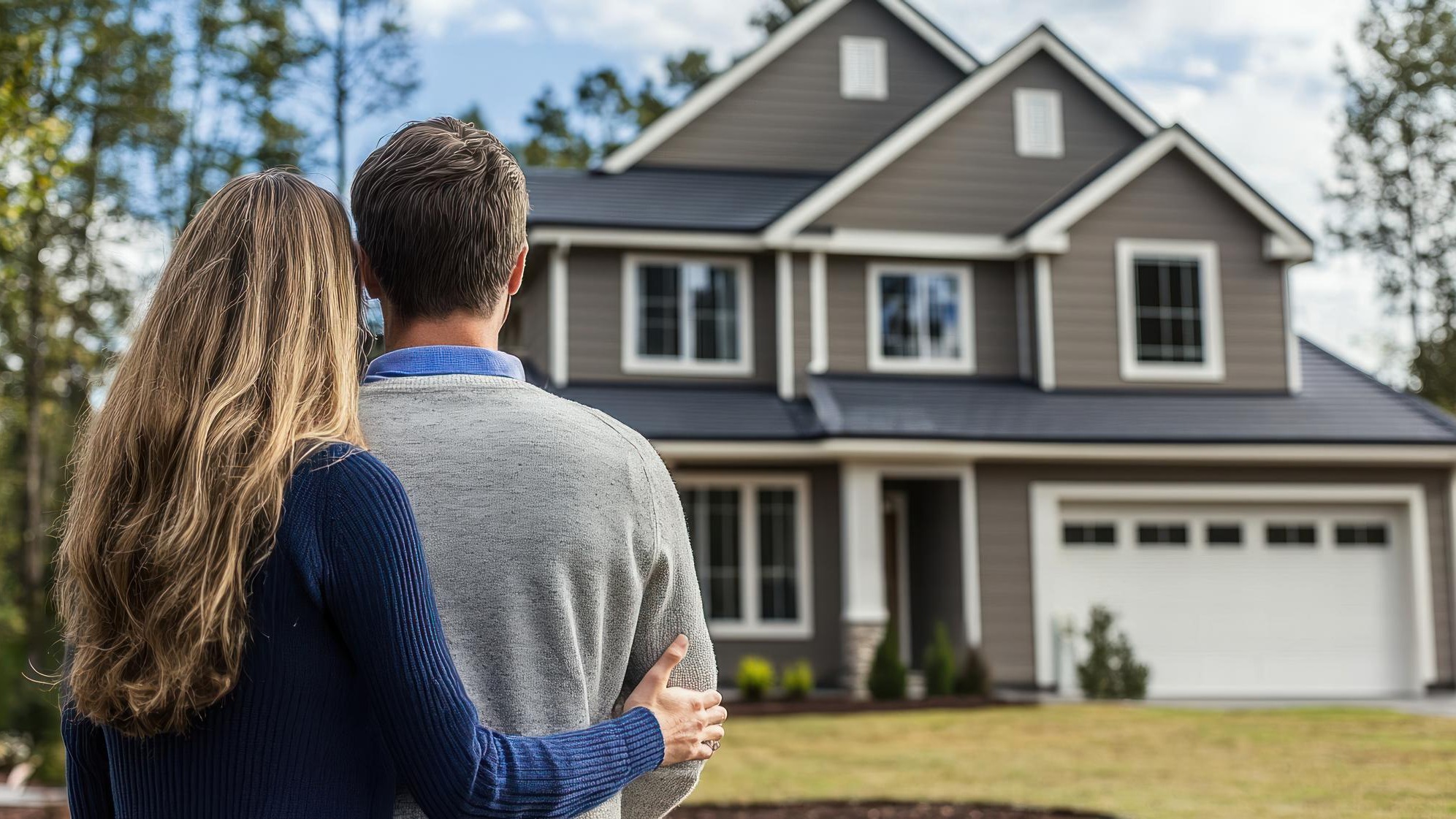 Homebuyer viewing properties with a real estate agent