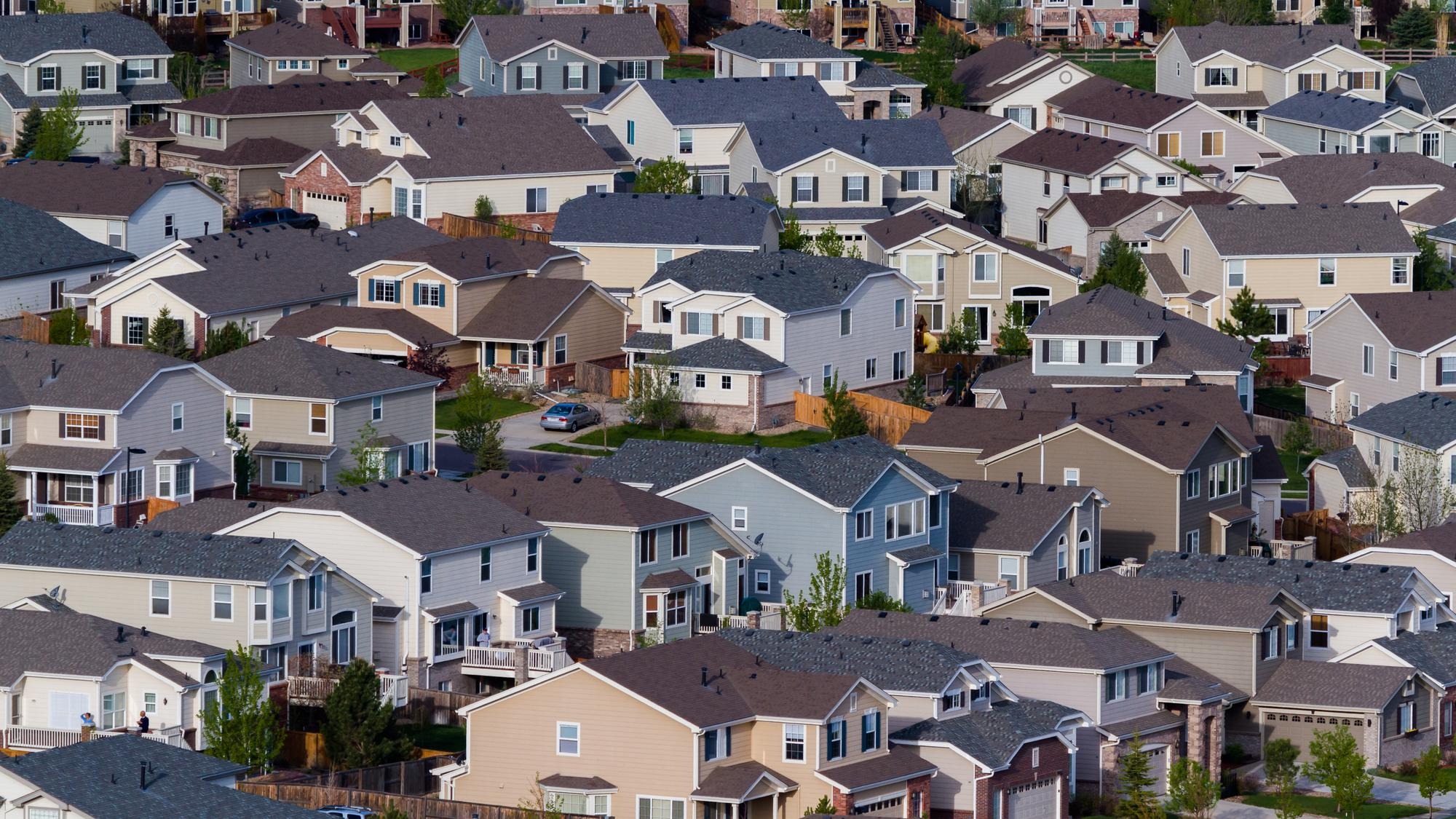 Typical american suburban development.