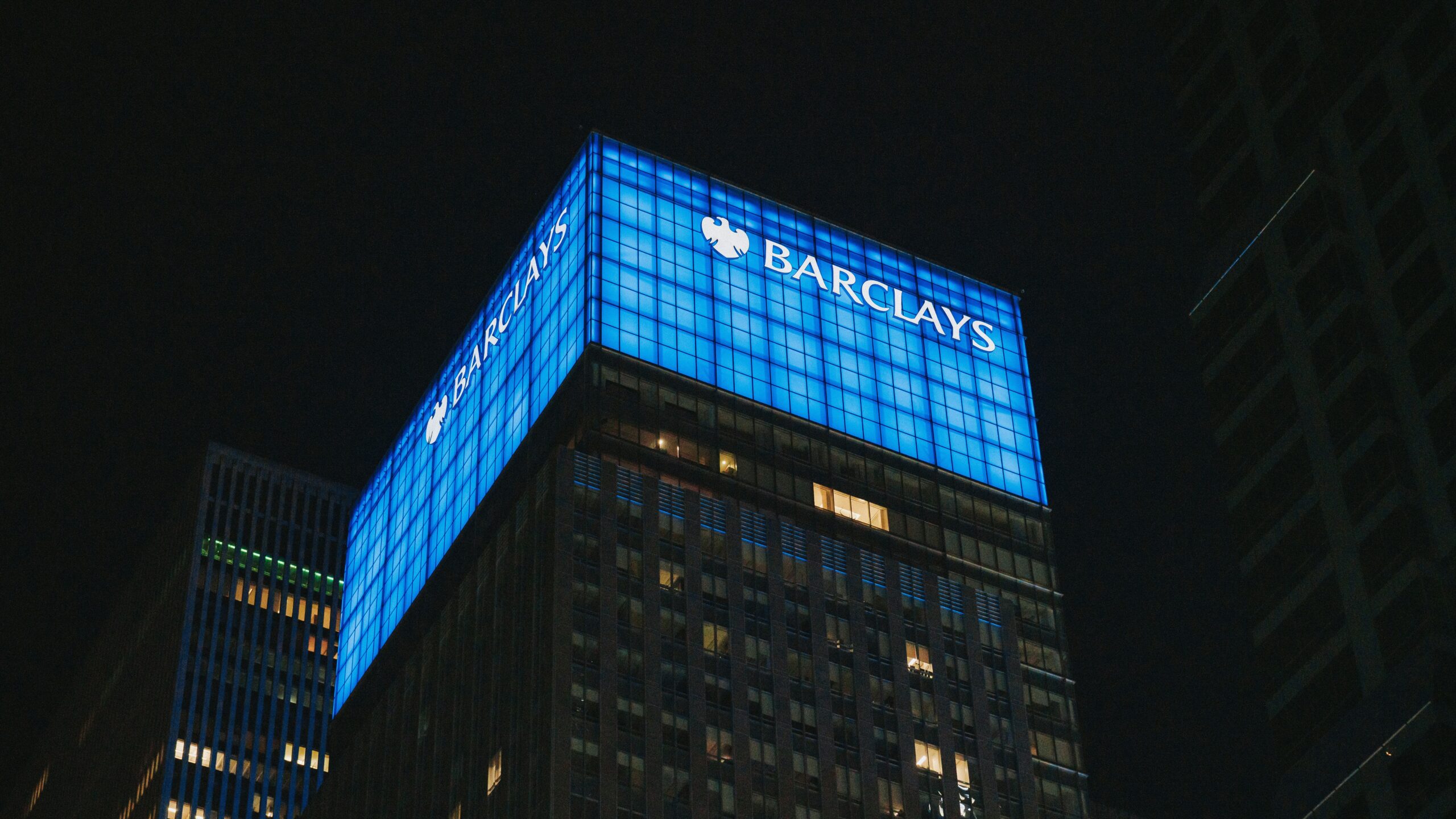 a very tall building lit up at night