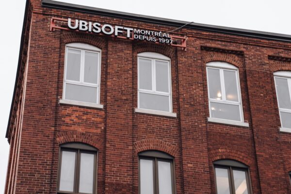 Ubisoft montreal headquarters in a brick building.