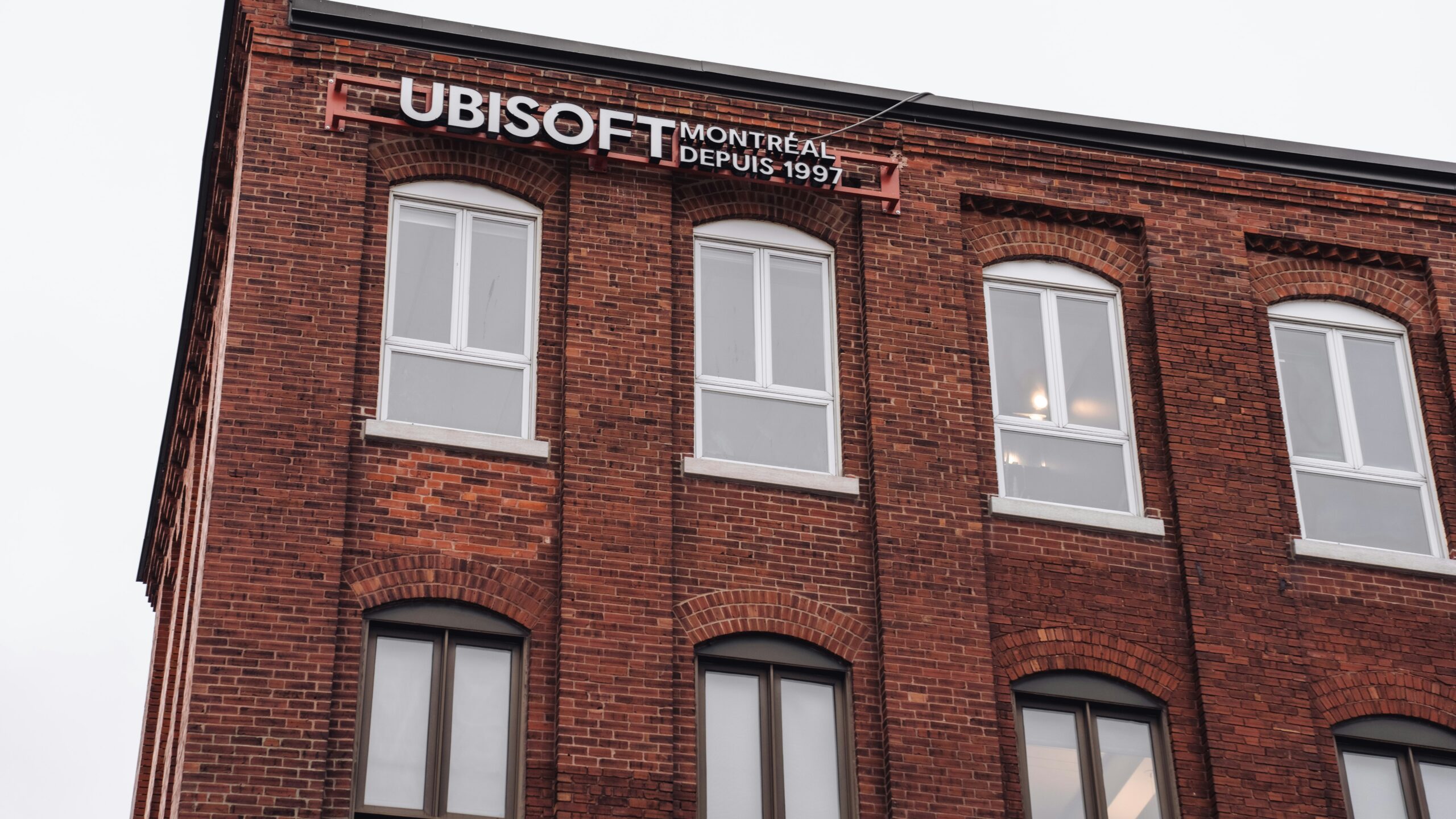 Ubisoft montreal headquarters in a brick building.