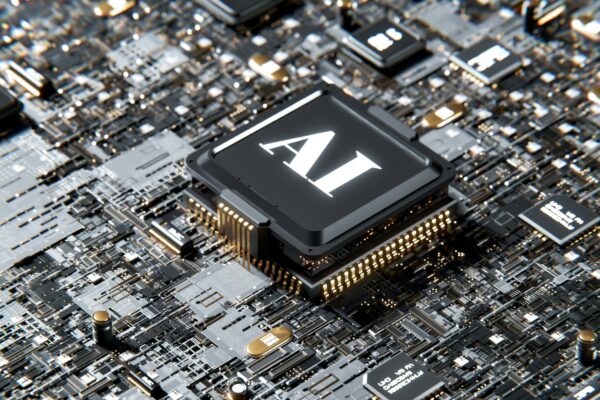 a computer chip with the letter a on top of it