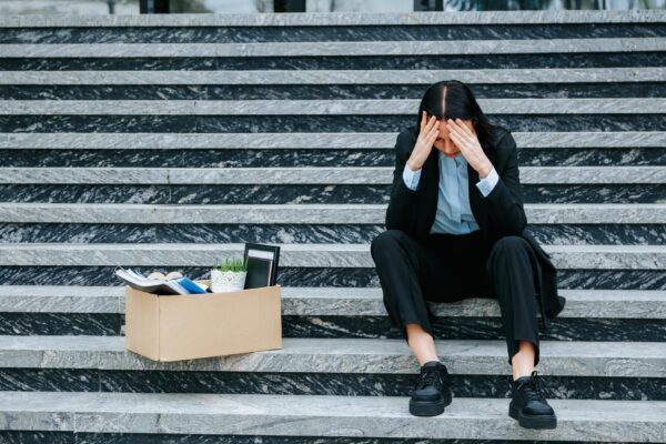Loss of Work Leaving Woman Feeling Displeased