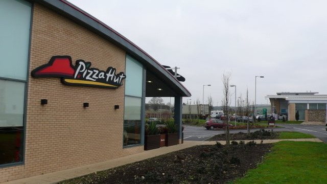 Solstice Services This Pizza Hut is on the services close to the A303 in Wiltshire. They are next to a large new business park known as Solstice park presumably because it is so close to Stonehenge