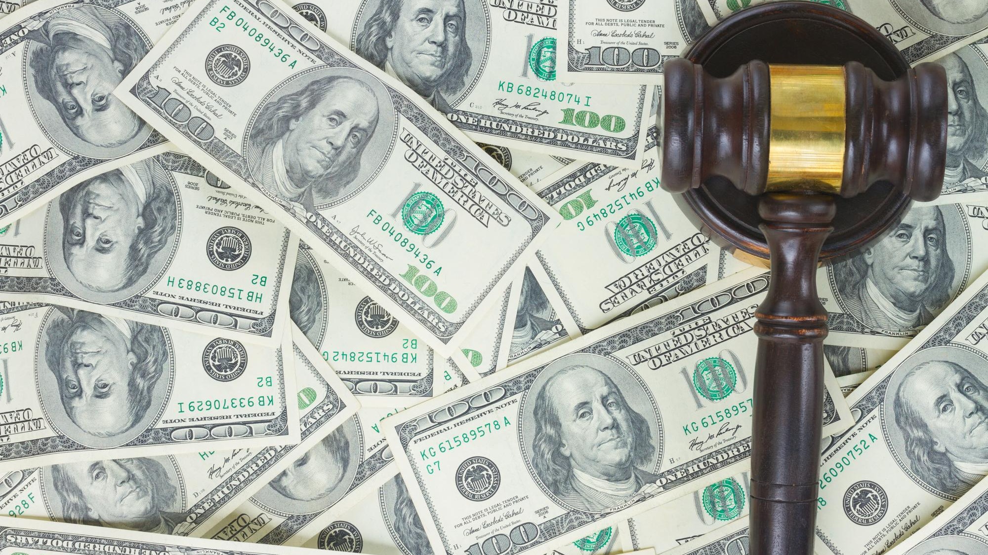 Law Gavel and Euro Money