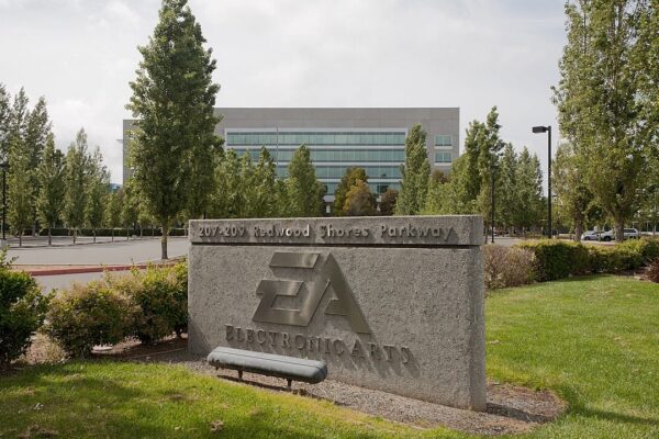 The headquarters of Electronic Arts in Redwood Shores, Redwood City, California.