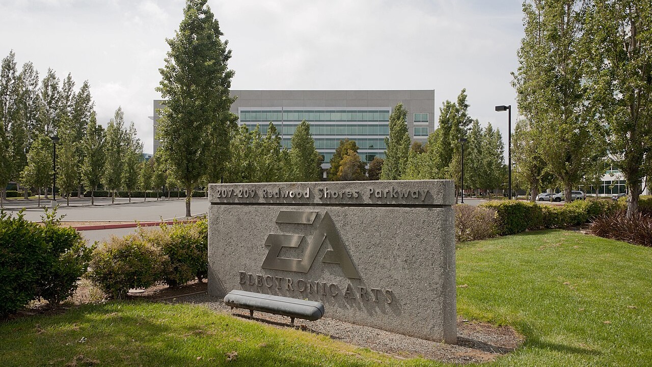 The headquarters of Electronic Arts in Redwood Shores, Redwood City, California.