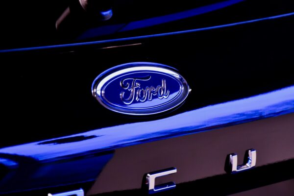 blue and silver ford logo