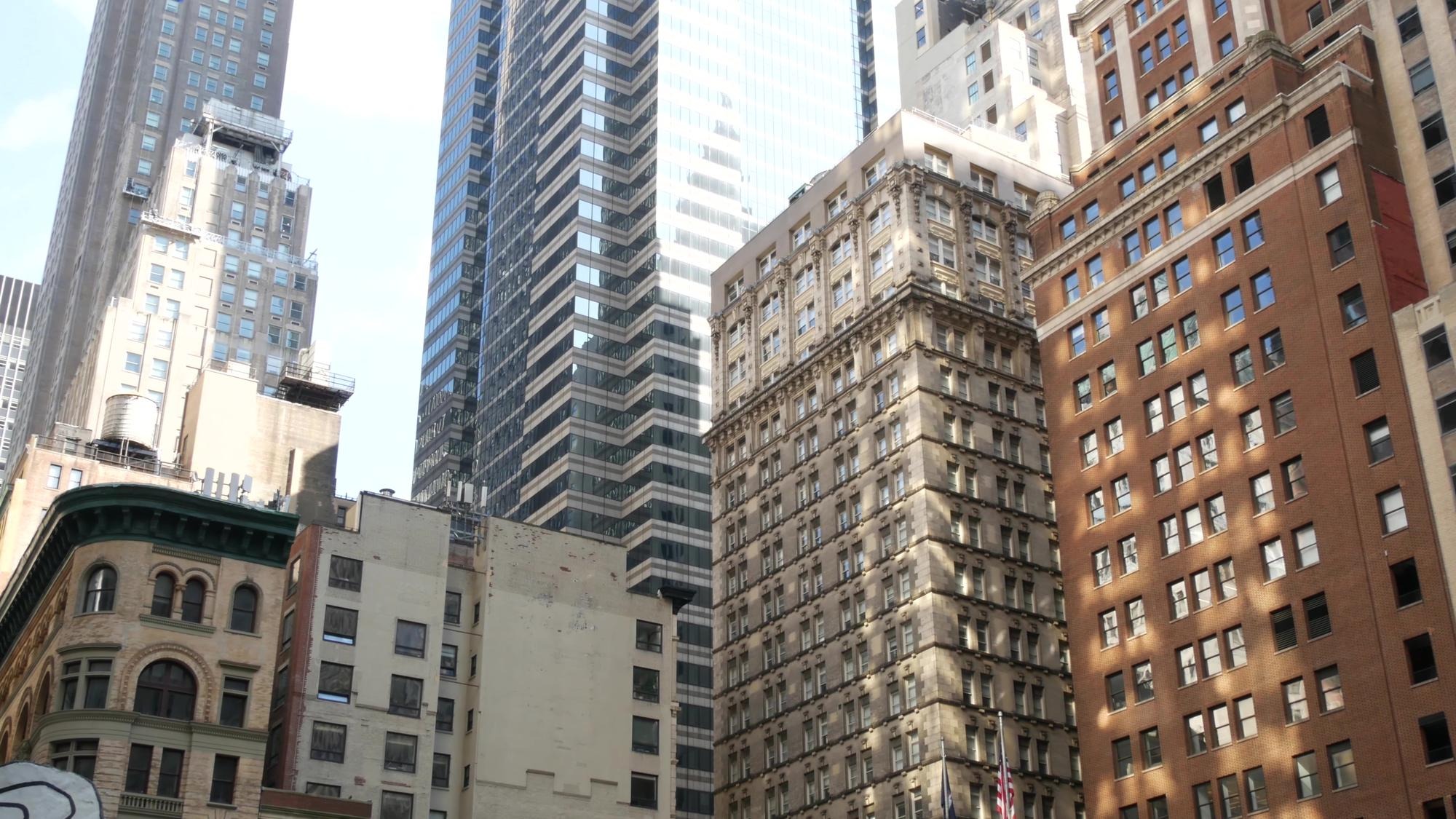 New york city manhattan downtown financial district architecture usa william street buildings in nyc