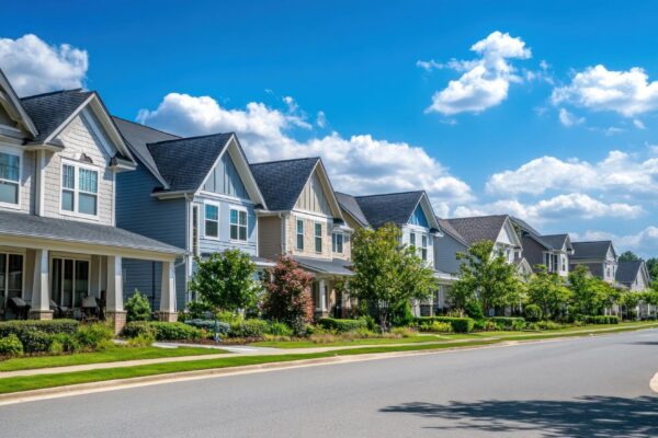 Suburban Street Homes