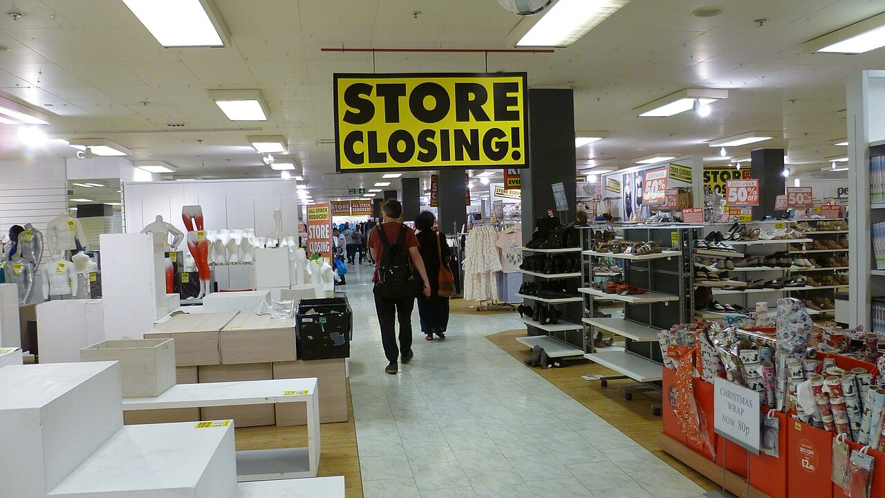 British Home Stores closing down sale Wood Green, London 3 August 2016