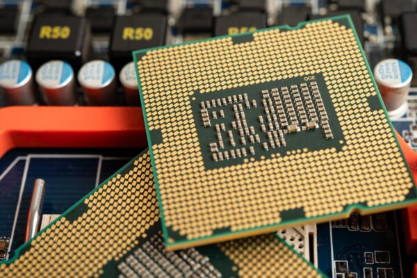Central Processing Unit CPU chip processor of computer mainboard electronic technology