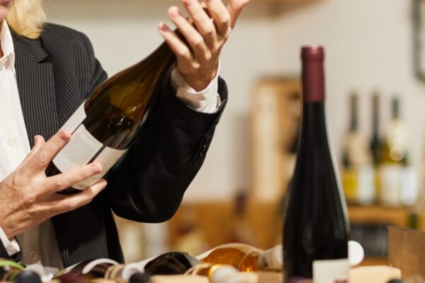 Female Sommelier Choosing Wine