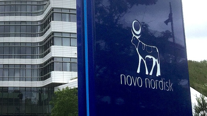 Headquarters building of Novo Nordisk in Bagsværd, Denmark.